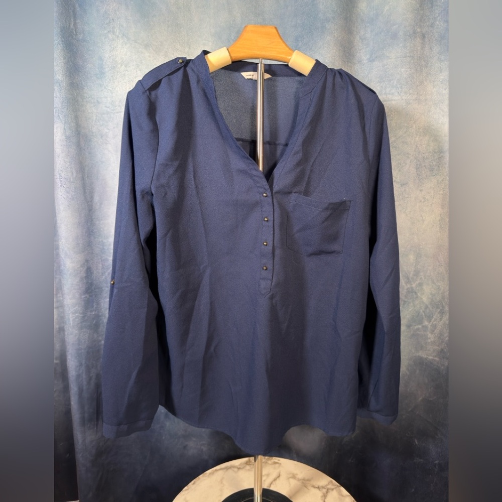 Navy Blue Blouse